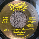 JONATHAN RICHMAN & THE MODERN LOVERS  NEW ENGLAND HERE COME THE MARTIAN MARTIANS