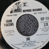 GRAM PARSONS SHE WHITE LABEL PROMO THAT'S ALL IT TOOK REPRISE REP 1139 BYRDS