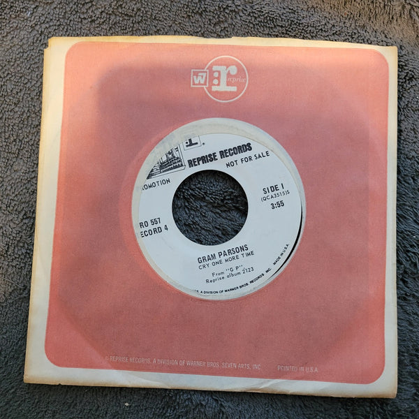 GRAM PARSONS CRY ONE MORE TIME WHITE LABEL PROMO PRO 557 STREETS OF BALTIMORE