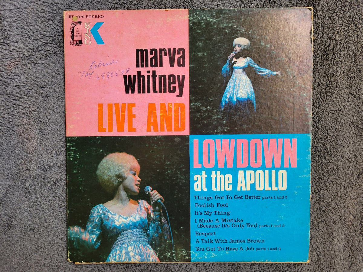 MARVA WHITNEY LIVE AND LOWDOWN AT THE APOLLO KING KS-1079