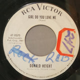 DONALD HEIGHT MR OCEAN GIRL DO YOU LOVE ME WHITE LABEL RCA 47-8570 PROMO WLP