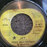 PAUL MCCARTNEY & WINGS JET LONG SHORT VERSION PROMO MONO P-1871 PRO-6827