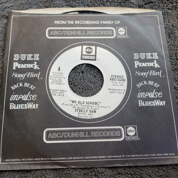 STEELY DAN MY OLD SCHOOL WHITE LABEL PROMO MONO ABC-11396