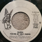 QUEEN YOU'RE MY BEST FRIEND WHITE LABEL PROMO ELEKTRA E-45318 '39 BUTTERFLY WLP