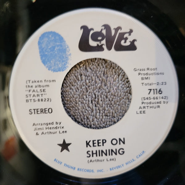 LOVE KEEP ON SHINING THE EVERLASTING FIRST ARTHUR LEE FALSE START BLUE THUMB