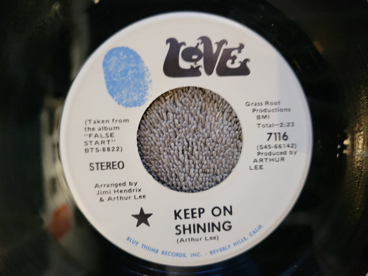LOVE KEEP ON SHINING THE EVERLASTING FIRST ARTHUR LEE FALSE START BLUE THUMB