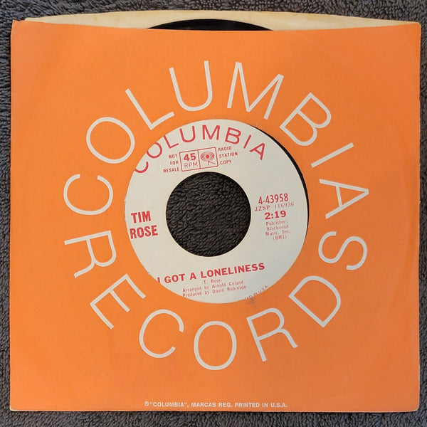 TIM ROSE I GOT A LONELINESS I'M GONNA BE STRONG WHITE LABEL PROMO WLP 4-43958