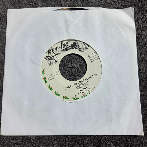 SUNNY & THE SUNLINERS I WANT TO COME HOME FOR CHRISTMAS PROMO KEY-LOC KL-1010