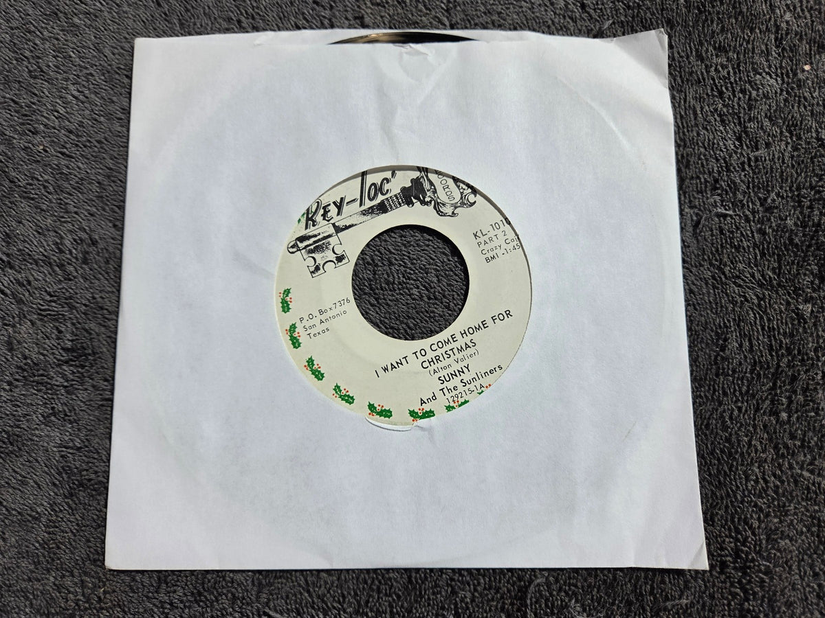 SUNNY & THE SUNLINERS I WANT TO COME HOME FOR CHRISTMAS PROMO KEY-LOC KL-1010