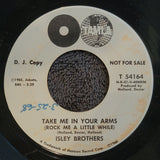 ISLEY BROTHERS TAKE ME IN YOUR ARMS TWO GLOBE WHITE LABEL PROMO WLP
