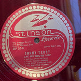 SONNY TERRY AND HIS MOUTH HARP RED VINYL STINSON SLP 55