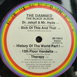 DAMNED THE BLACK ALBUM CAPTAIN SENSIBLE DAVE VANIAN FIRST PRESSING IRS