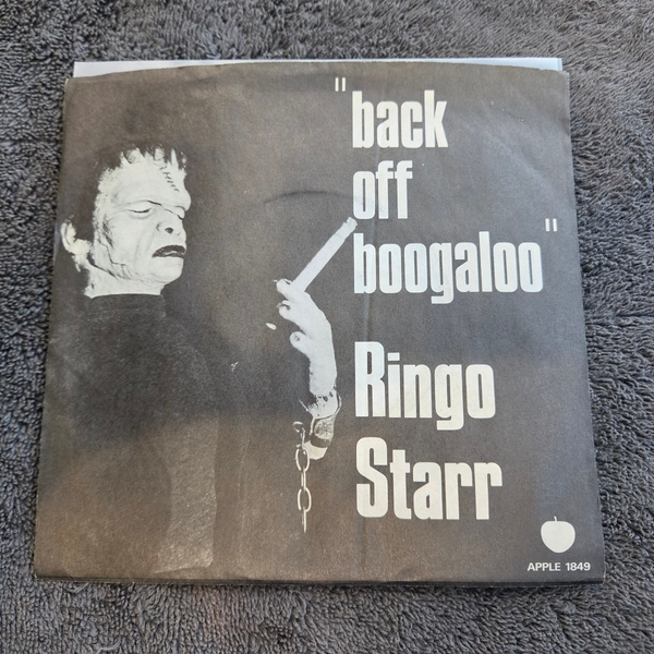 RINGO STARR BACK OFF BOOGALOO PICTURE SLEEVE BLUE TINT LABEL APPLE 1849 BEATLES