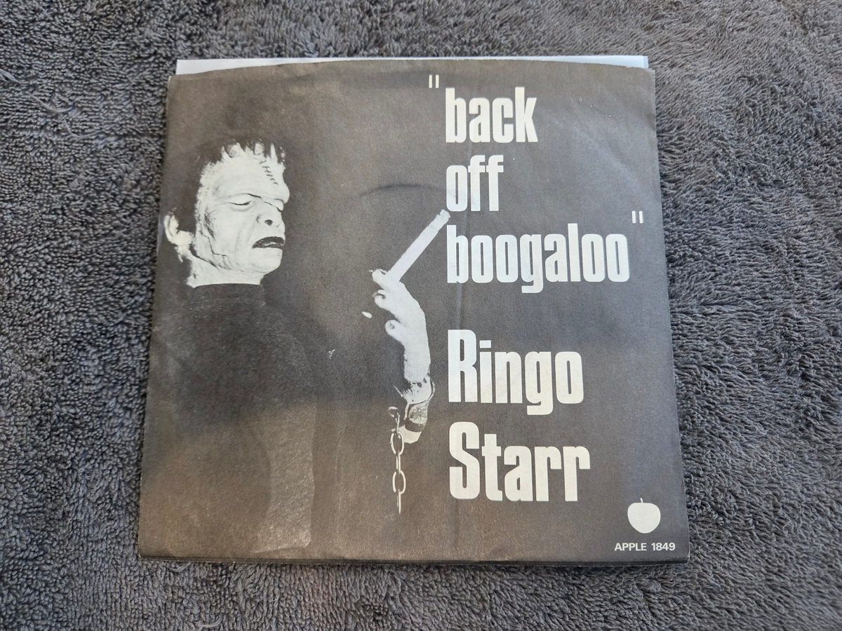 RINGO STARR BACK OFF BOOGALOO PICTURE SLEEVE BLUE TINT LABEL APPLE 1849 BEATLES