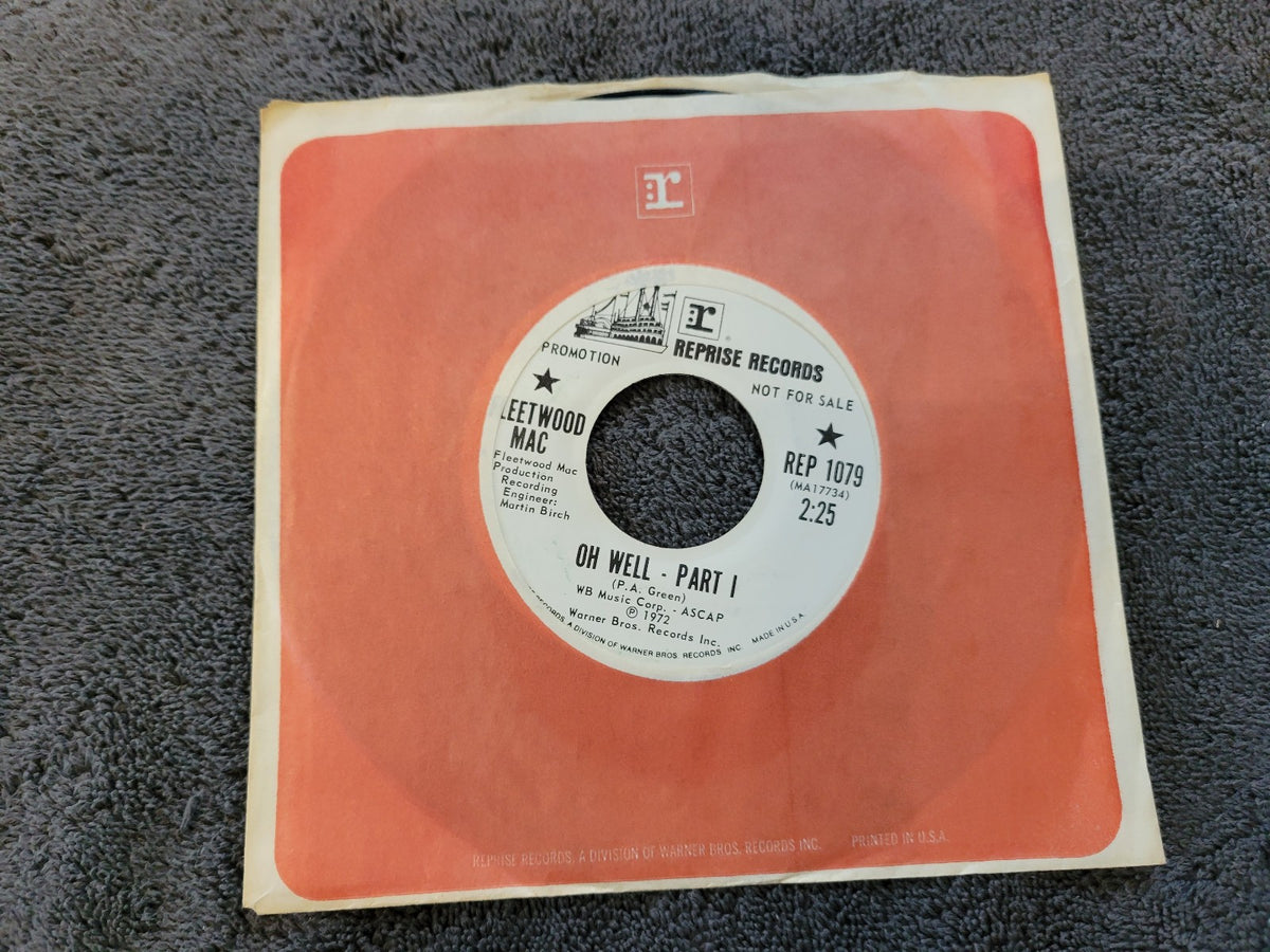 FLEETWOOD MAC OH WELL PT 1 GREEN MANALISHI WHITE LABEL PROMO REPRISE REP 1079