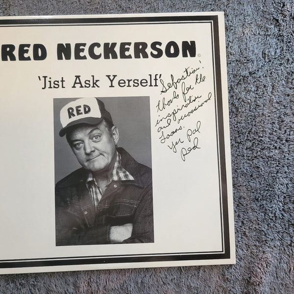 RED NECKERSON JIST ASK YERSELF AUTOGRAPHED SOUTHERN TRACKS