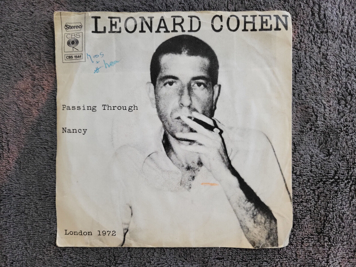LEONARD COHEN PASSING THROUGH 7" IMPORT NETHERLANDS NANCY
