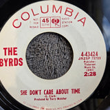 BYRDS TURN! TURN! TURN WHITE LABEL PROMO SHE DON'T CARE ABOUT ME COLUBIA 4-43424