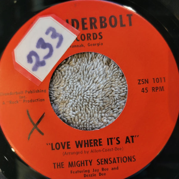 MIGHTY SENSATIONS LOVE WHERE IT'S AT THUNDERBOLT ZSN 1011 THE OREO SONG