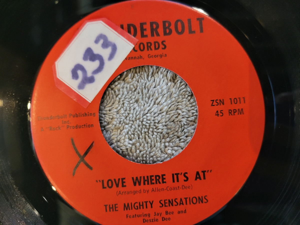 MIGHTY SENSATIONS LOVE WHERE IT'S AT THUNDERBOLT ZSN 1011 THE OREO SONG