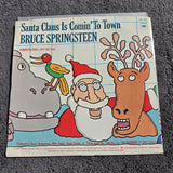BRUCE SPRINGSTEEN SANTA CLAUS IS COMIN' TO TOWN WHITE LABEL PROMO AE7-1332