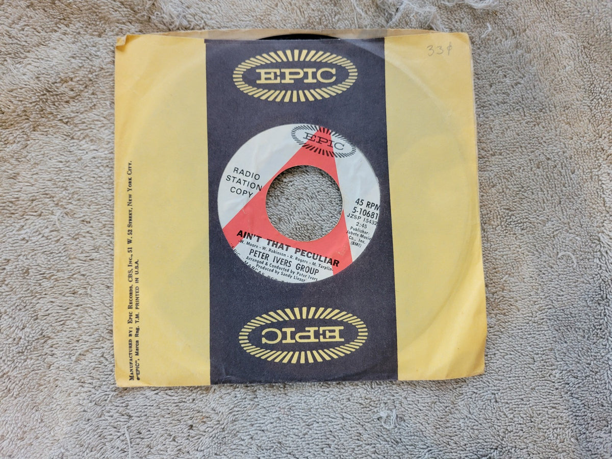 PETER IVERS GROUP AINT THAT PECULIAR CLARENCE O'DAY WHITE LABEL PROMO WLP