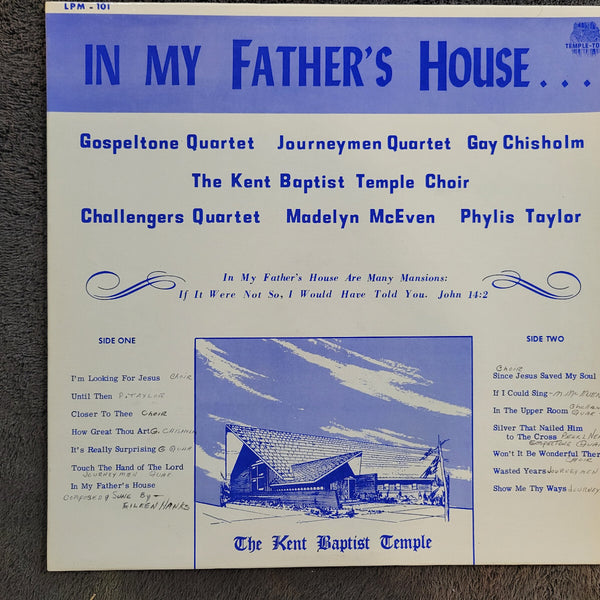 KENT BAPTIST TEMPLE IN MY FATHERS HOUSE GUY CHISHOLM GOSPELTONE QUARTET GOSPEL