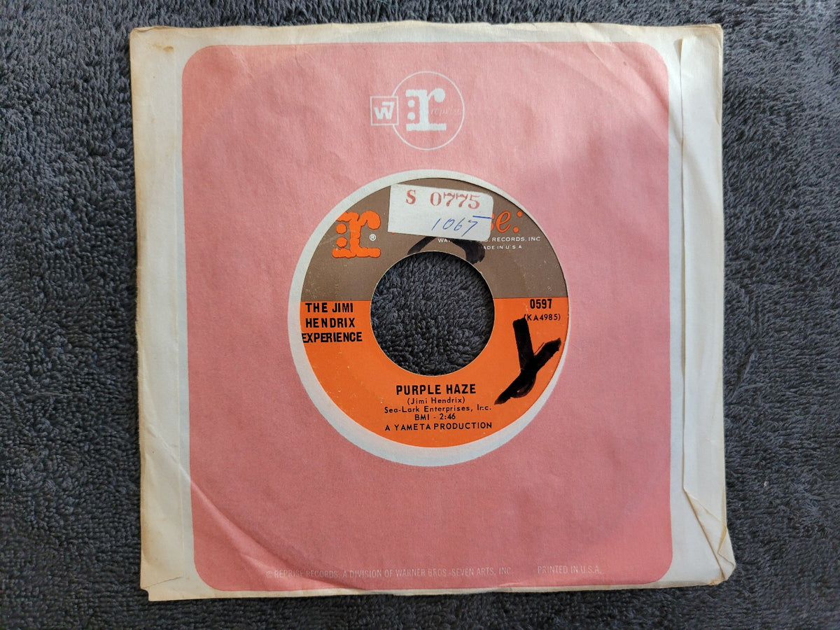 JIMI HENDRIX EXPERIENCE PURPLE HAZE THE WIND CRIES MARY REPRISE 0597