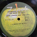 JOHN LENNON UNFINISHED MUSIC YOKO ONO ZAPPLE