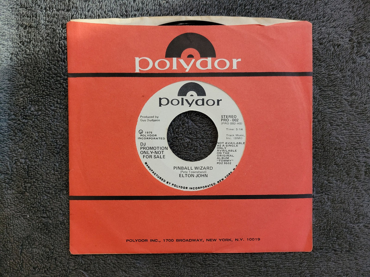 ELTON JOHN PINBALL WIZARD TINA TURNER ACID QUEEN WHITE LABEL PROMO PRO-002 WLP