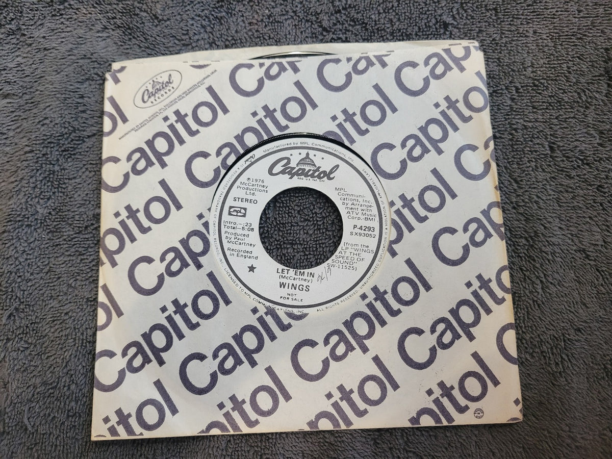 PAUL MCCARTNEY LET EM IN LONG SHORT VERSION WHITE LABEL PROMO WLP P-4293