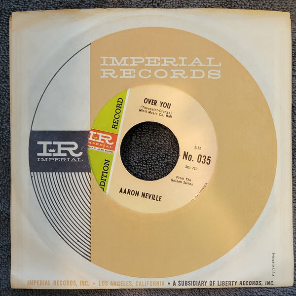 AARON NEVILLE OVER YOU HOW MANY TIMES IMPERIAL NO. 035 PROMO