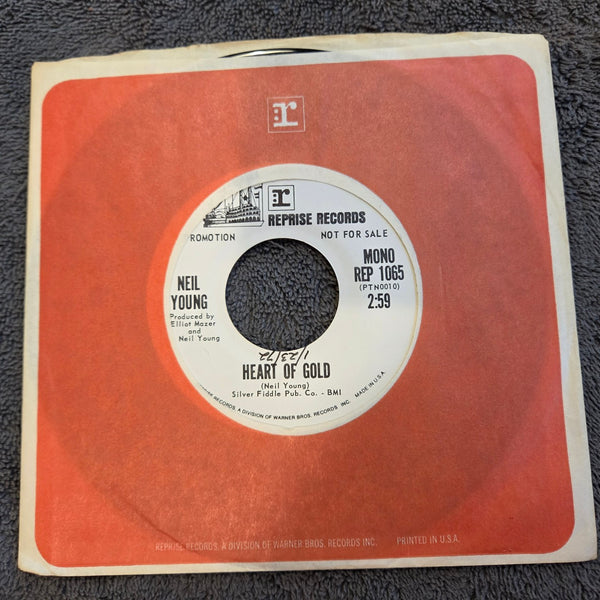 NEIL YOUNG HEART OF GOLD WHITE LABEL PROMO MONO REPRISE REP 1065