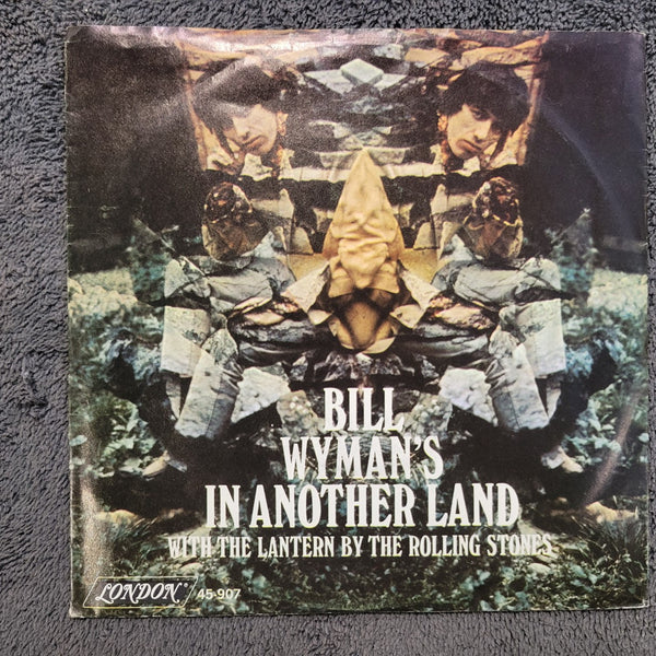 ROLLING STONES BILL WYMAN IN ANOTHER LAND AUTOGRAPHED PICTURE SLEEVE 7"