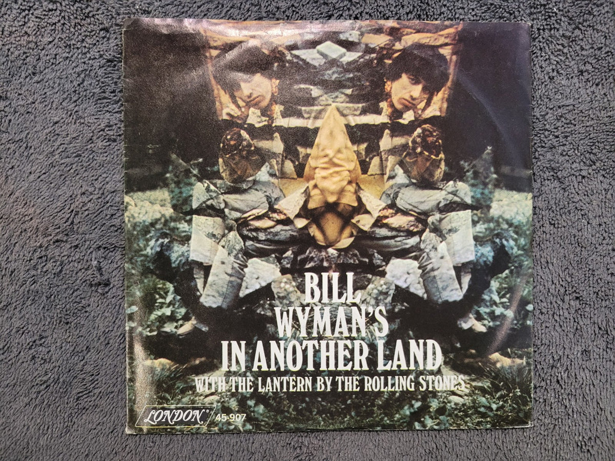 ROLLING STONES BILL WYMAN IN ANOTHER LAND AUTOGRAPHED PICTURE SLEEVE 7"