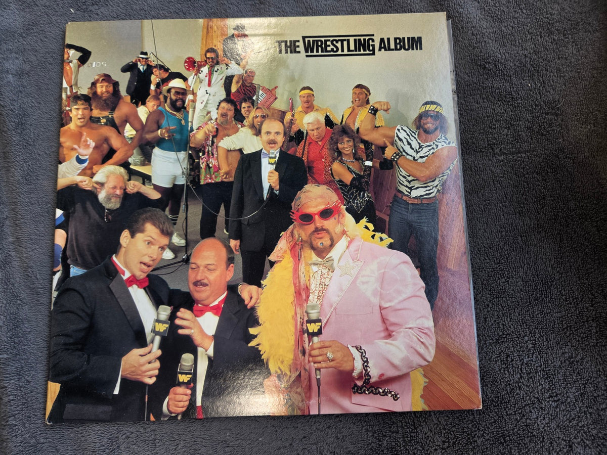 WRESTLERS THE WRESTLING ALBUM HULK HOGAN ROWDY RODDY PIPER WWF VINCE MCMAHON