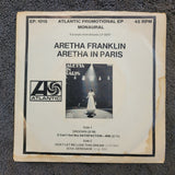 ARETHA FRANKLIN ARETHA IN PARIS WHITE LABEL PROMO MONO ATLANTIC EP. 1015 WLP