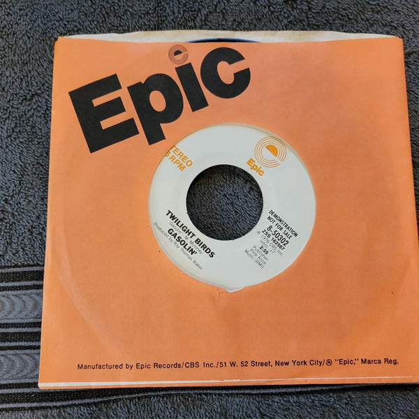 GASOLIN' GASOLINE  TWILIGHT BIRDS WHITE LABEL PROMO WLP EPIC 8-50302 MONO