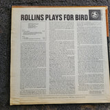 SONNY ROLLINS PLAYS FOR BIRD MAX ROACH KENNY DORHAM WADE LEGGE GREEN LABEL