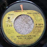 JOHN LENNON WHATEVER GETS YOU THRU THE NIGHT PROMO APPLE P-1874 MONO PRO 6969