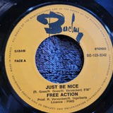 FREE ACTION JUST BE NICE SET ME FREE 7" IMPORT FRANCE BARCLAY