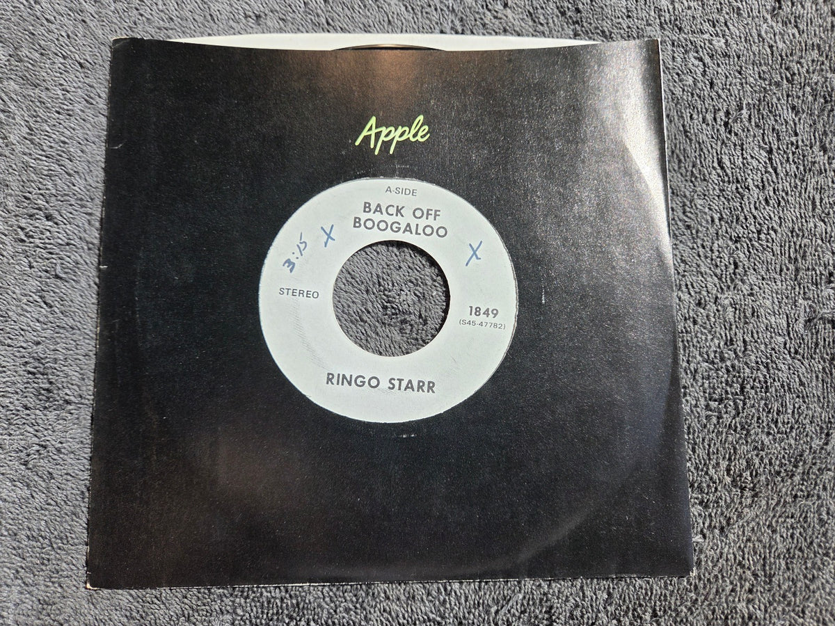 RINGO STARR BACK OFF BOOGALOO WHITE LABEL PROMO APPLE 1849 WLP BLINDMAN