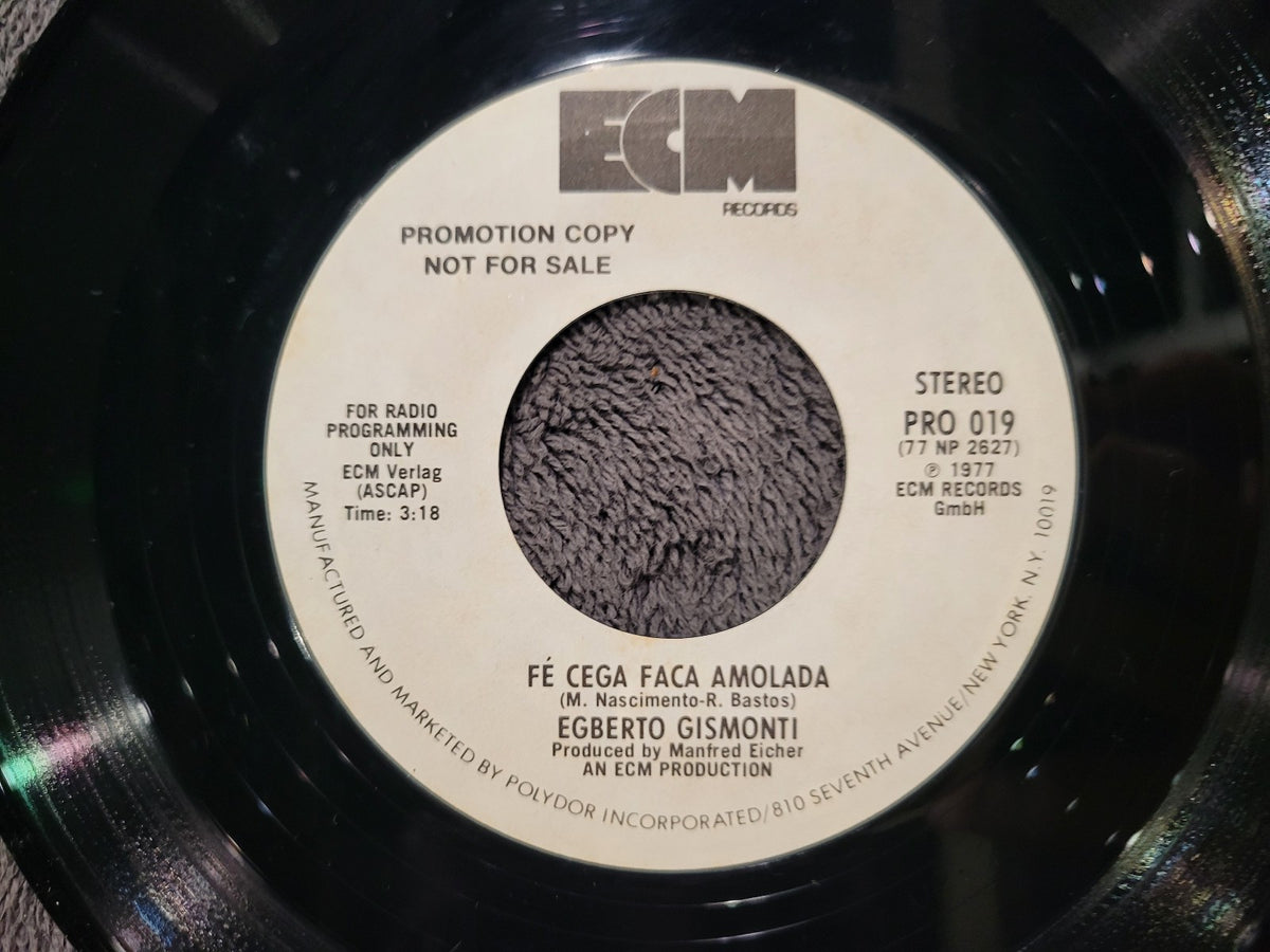 EGBERTO GISMONTI FE CEGA FACA AMOLADA ECM PRO 019 WHITE LABEL PROMO WLP