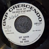 SKY SAXON & THE SEEDS WILD BLOOD WHITE LABEL PROMO CRESCENDO GNP 422 FALLIN OFF
