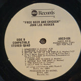 JOHN LEE HOOKER FREE BEER AND CHICKEN WLP WHITE LABEL PROMO