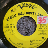 ASTRUD GILBERTO COME SOFTLY TO ME PROMO VERVE DISC JOCKEY