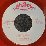 JOHN PRINE I SAW MOMMY KISSING SANTA CLAUS SILVER BELLS RED VINYL OH BOY OB-1