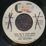 ISLEY BROTHERS TAKE ME IN YOUR ARMS TWO GLOBE WHITE LABEL PROMO WLP
