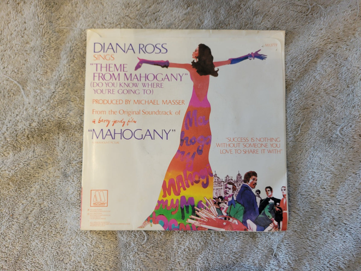 DIANA ROSS THEME FROM MAHOGANY WHITE LABEL PROMO YELLOW VINYL MOTOWN M1377F