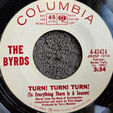 BYRDS TURN! TURN! TURN WHITE LABEL PROMO SHE DON'T CARE ABOUT ME COLUBIA 4-43424